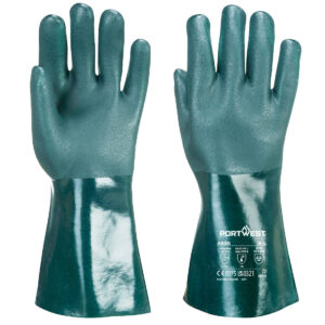 Portwest Duplán mártott PVC védőkesztyű 35cm