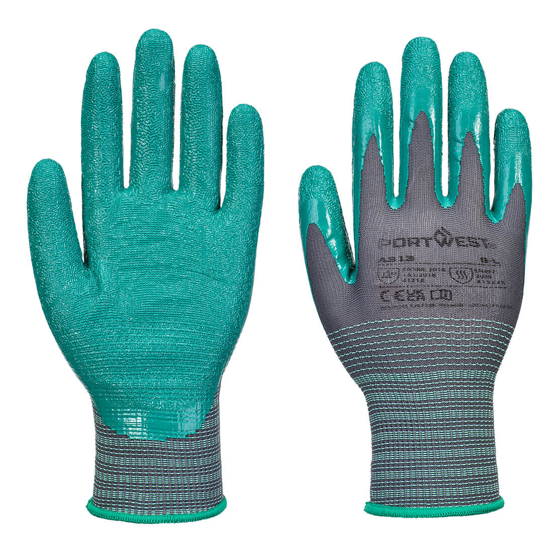 Portwest Grip 15 érdesített nitril kesztyű